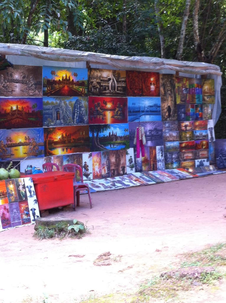 Artesões locais e suas pinturas