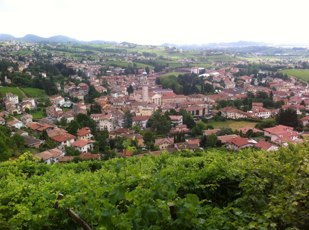Vista panorâmica de Valdobbiadene.