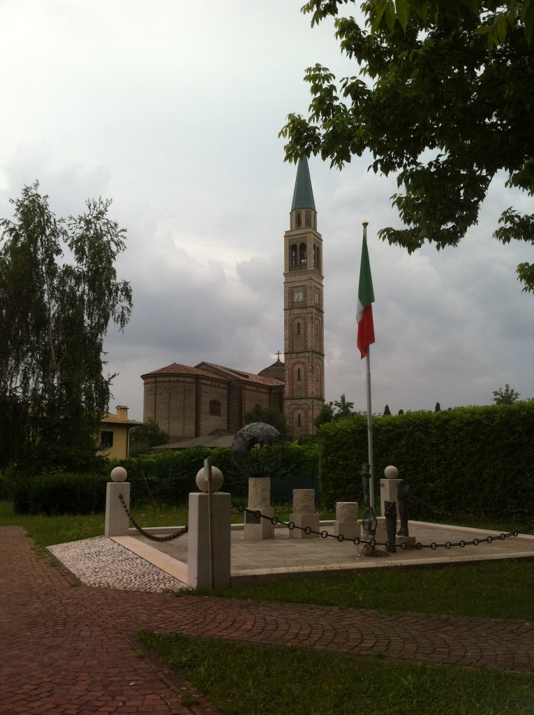 Catedral onde meus tataravós se casaram em Col San Martino.