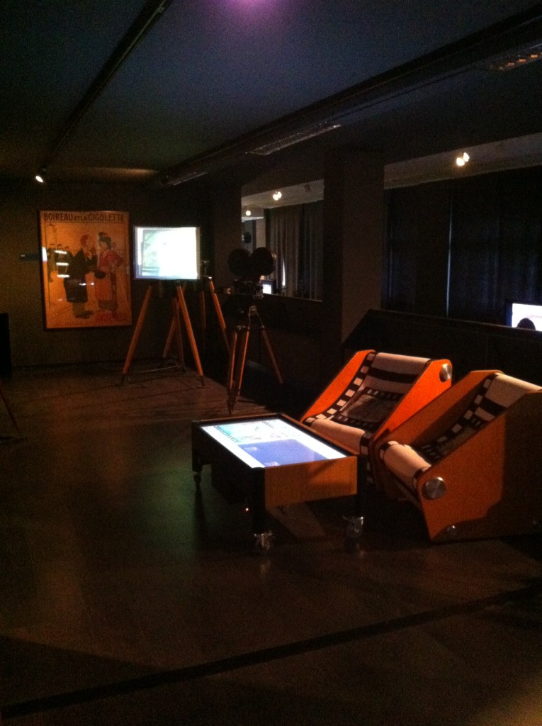 Uma das salas interativas do Museu de Cinema.