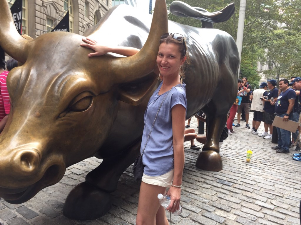 O famoso touro da sorte.