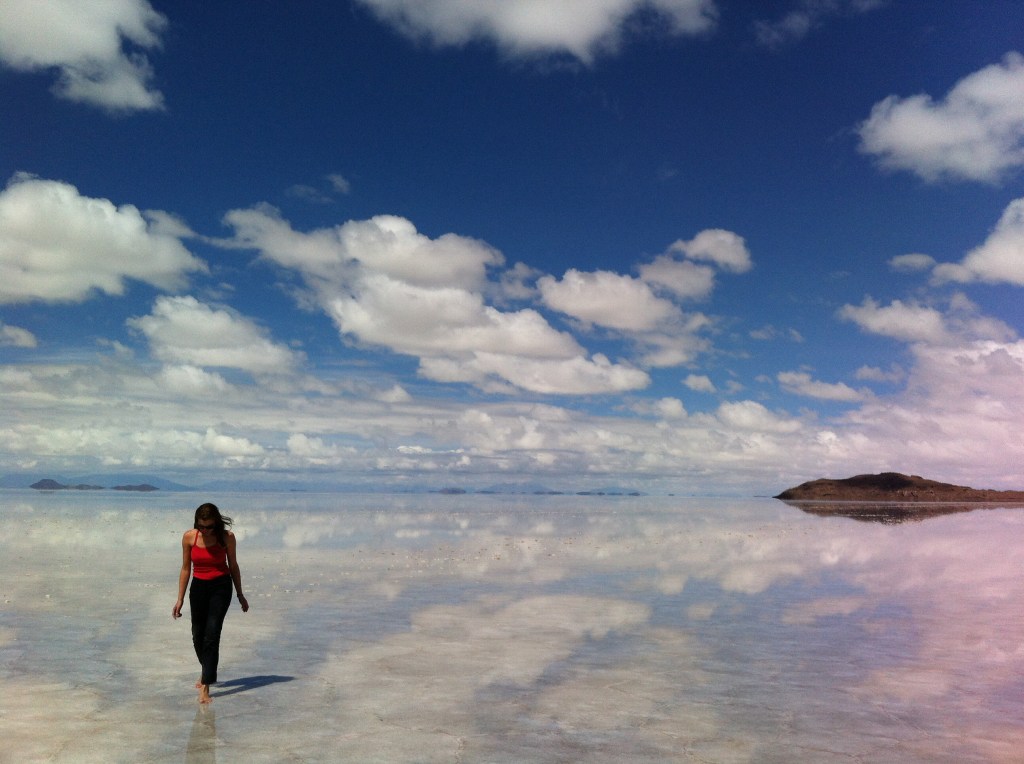 Espelho d'agua do Salar de Uyuni