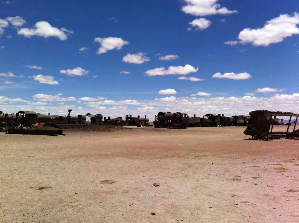 Cemitério de trens próximo à cidade de Uyuni.